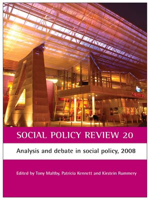 cover image of Social Policy Review 20